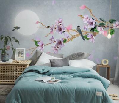 3D Flower Branch 13662NA Wallpaper Wall Mural Removable Self-adhesive Fay