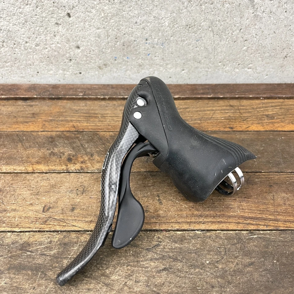Campagnolo Centaur TRIPLE Left Shift Lever 3x Carbon Fiber Front ONLY 3s 10s - Image 3 of 4