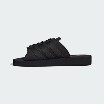 New Adidas Women's Gazelle Beach Slides Sandals - Black (JQ7423