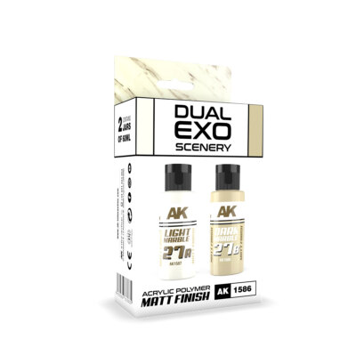Light Marble & Dark Marble Dual Exo Set Ak-1586 Ak Interactive