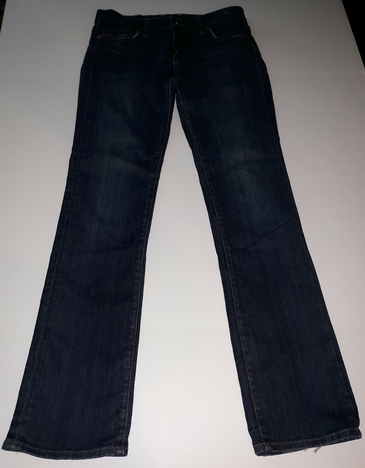 Lucky Brand Sundown Straight Distressed Jeans 6/28 Denim Stretch Womens