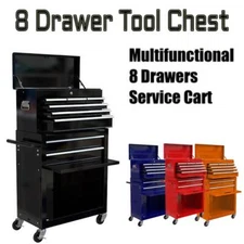High Quality Capacity Rolling Tool Chest with 8-Drawer Storage Cabinet New Style