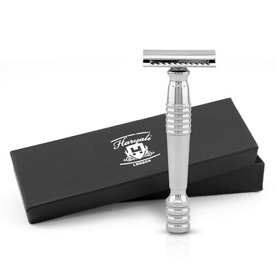 Double Edge Rasierhobel für Männer & Frauen Edelstahl Heavy Safety Razor DE