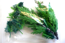 DIORAMA DECOR SET TREES/SHRUBS PLASTIC GOOD CONDITION Ht 15 cm