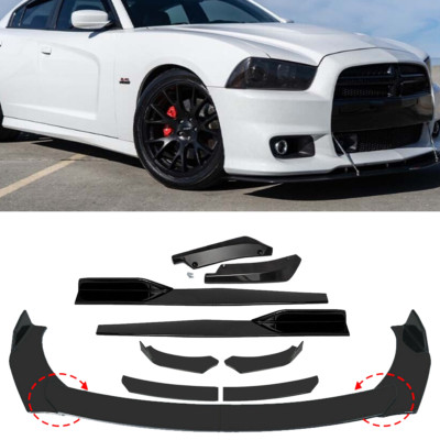 For Dodge Charger 500/SRT8 Front Bumper Spoiler Body Kit /Side Skirt /Rear Lip