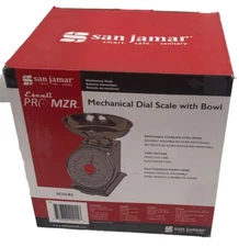 San Jamar Escali Pro MZR 2 lb Stainless Steel Mechanical Dial Kitchen Scale