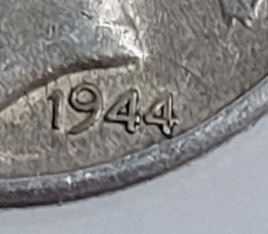 1944D Mercury Dime Double Die Obverse/Reverse. - Image 4 of 4