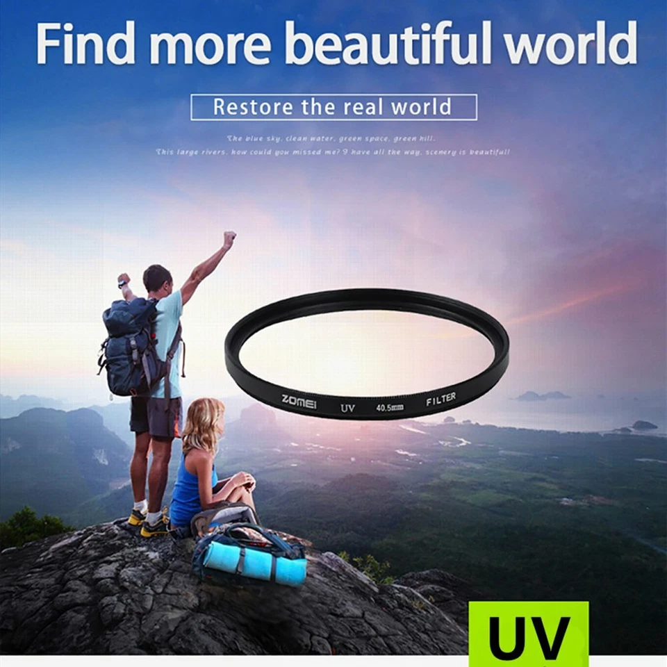ZOMEI Camera UV Filter Lens Protector HD Optical Glass UV Filter 37-86mm for SLR - Image 4 of 4