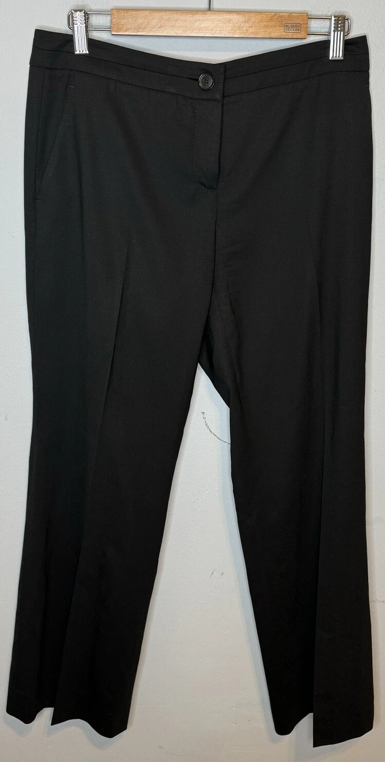 Gucci pantalon habillé laine femme US 8 IT 44 noir droit