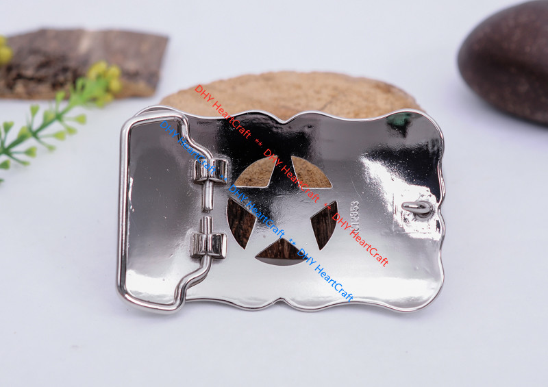 WESTERN COWBOY COWGIRL SLIVER GLOD TEXAS RANGER STAR RODEO TROPHY BELT BUCKLE