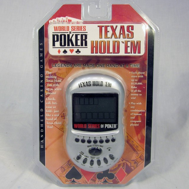 NEW World Series Poker Texas Hold' Em Handheld Excalibur Electronic
