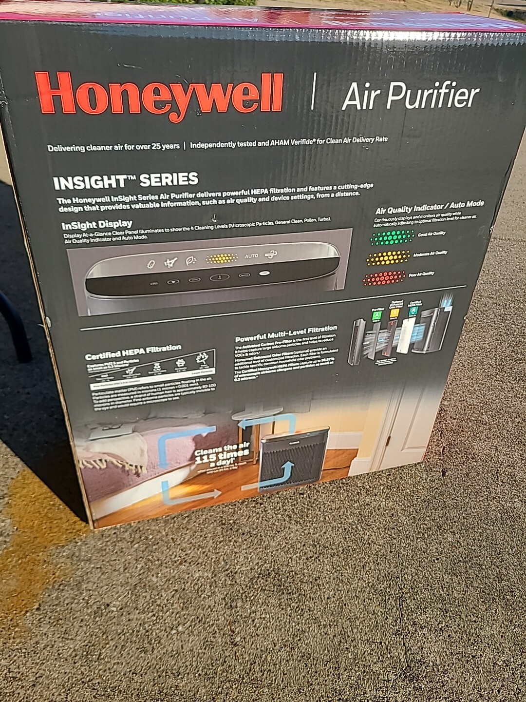 Honeywell HPA5300B HEPA Air Purifier Insight Series XL Room 500 SQFT