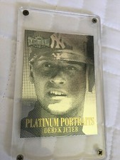 1997 Metal Universe Platinum Portraits Derek Jeter Baseball Card No. 4 of 10