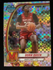 2024 Bowman Chrome U DERIK QUEEN 1st Rookie X-FRACTOR REFRACTOR #19 Pelicans RC