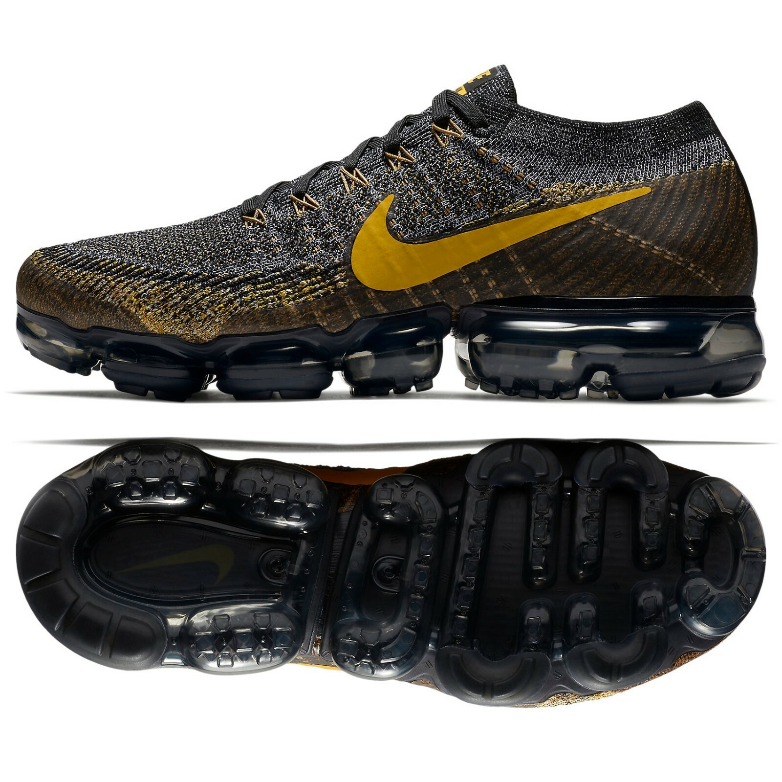nike vapormax black mineral gold