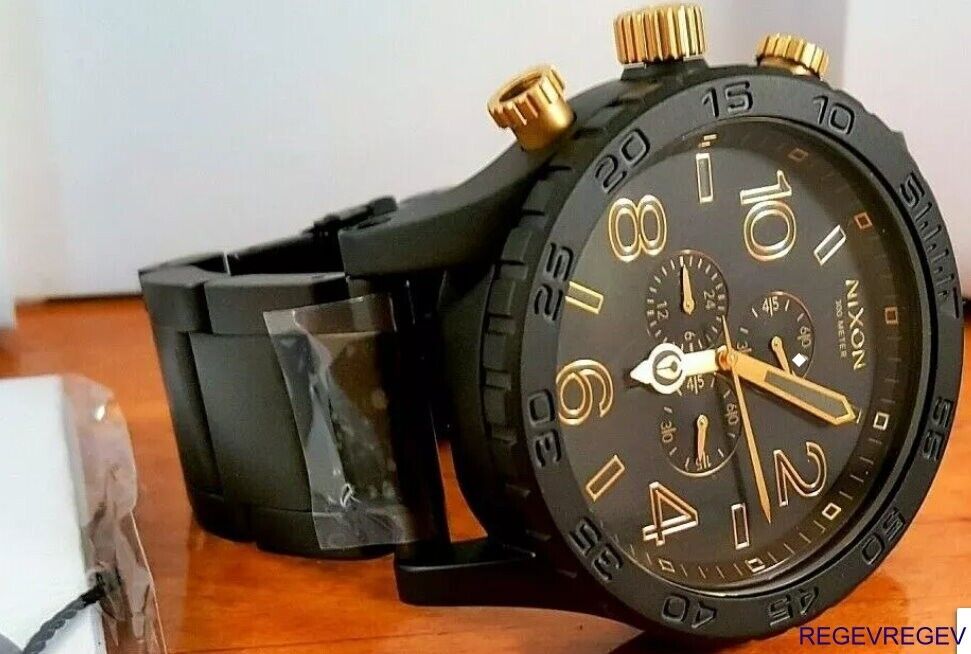 Brand New Watch A0831041 51-30 Chrono MATTE BLACK GOLD A083-1041