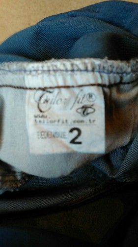 Tailor Fit Umstandsjeans Distressed Denim Bootcut türkisch Gr. 2 US 8 - 10 kurz - Bild 8 von 11