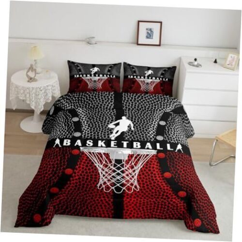Basketball Kids Comforter Set Size,Geometric Basketball Full A-basketball 01