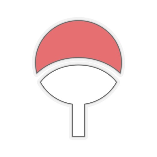 Pegatinas de corte beso con logotipo de Naruto Anime Uchiha Clan Sasuke - Imagen 9 de 10