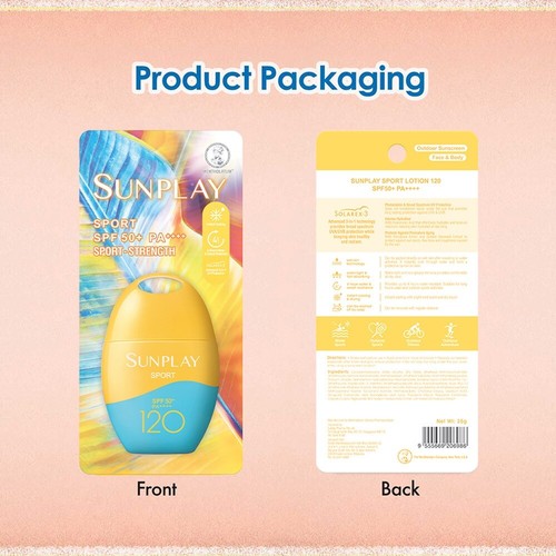 1 UNIT SUNPLAY Sport Sunscreen Lotion SPF 120 PA++++ SPORT-STRENGTH 35g - Picture 4 of 8