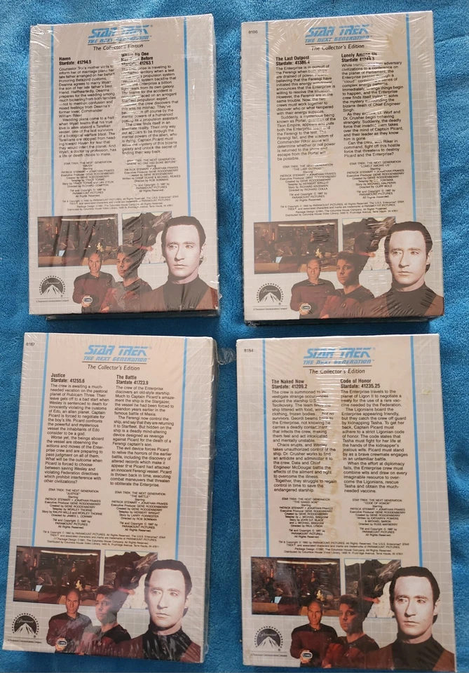 NEW Star Trek The Next Generation VHS The Collector's Edition Sealed - 4 VHS LOT - Image 2 of 4