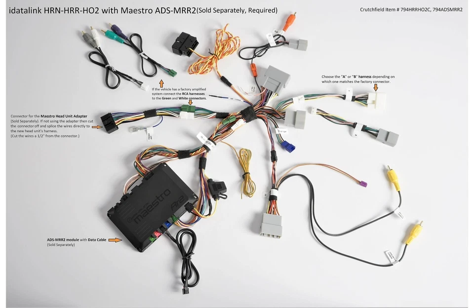 iDatalink Maestro HRN-HRR-HO2 retener mandos del volante y cámara de respaldo Foto 2 de 2
