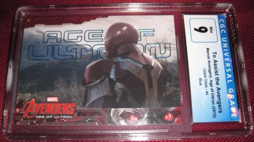 2015 UPPER DECK AVENGERS AGE OF ULTRON #4 BLUE FOIL 150/199 CGC 9 PARALLEL