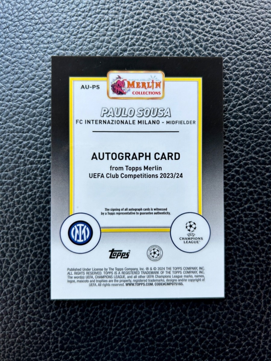 2023-24 Topps Merlin Chrome Paulo Sousa Autograph Refractor