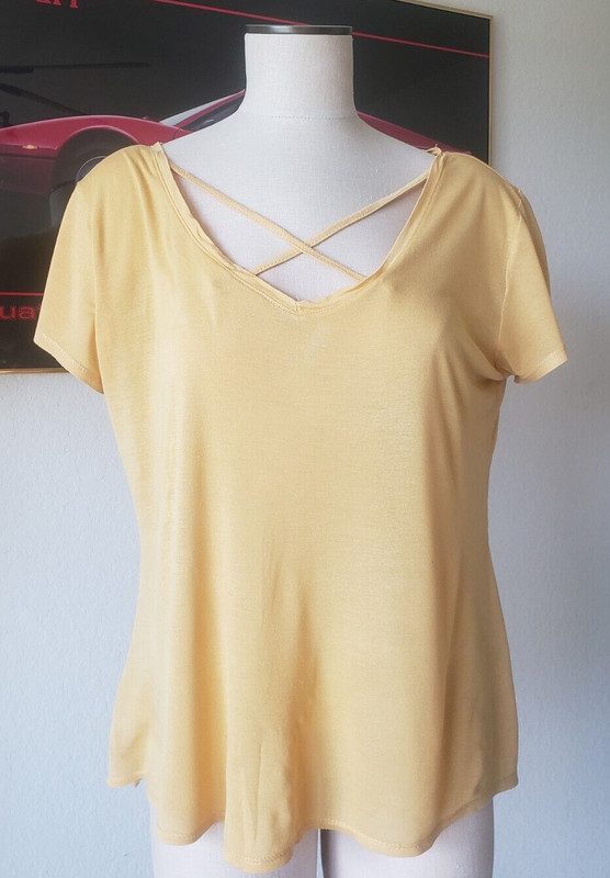Rue21 Yellow gold Knit Top Size XL