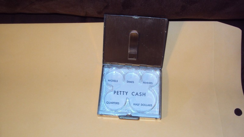 Vintage Metal Coin Money Transport Box