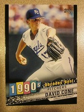 2020 TOPPS UPDATE DECADES BEST BLACK DB-47 DAVID CONE KANSAS CITY ROYALS 167/299