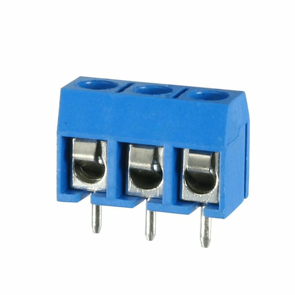 KF301-3P 3Pin Copper 5.08mm Pitch PCB Mount Screw Terminal Block Connectors - Image 3 of 3