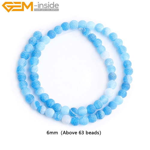 Natural Matte Aquamarine Mookaite Round Loose Spacer Jewellery Making Beads 15" - Picture 523 of 534