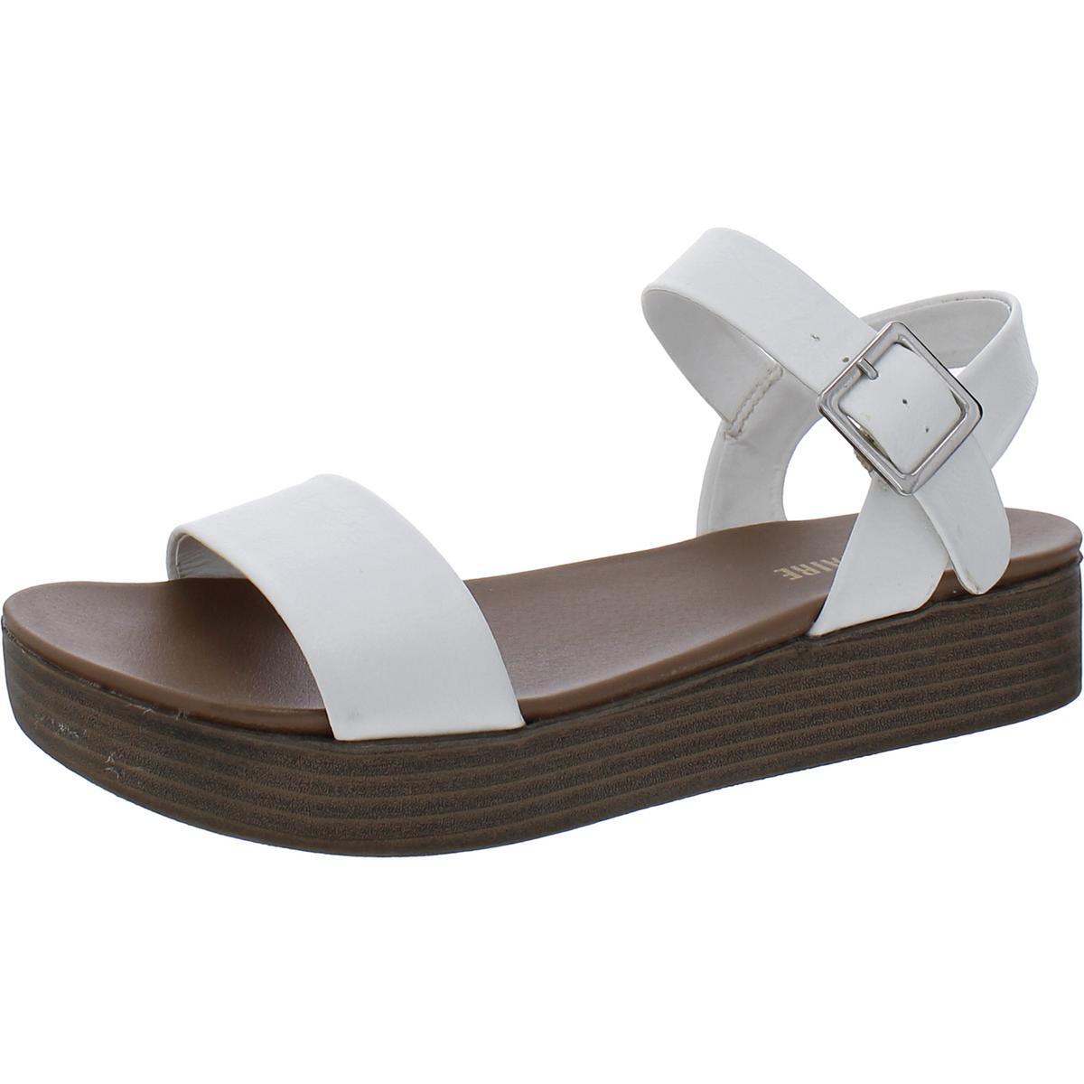 Женские босоножки на платформе CUSHIONAIRE Sammi белого цвета 7 Medium (B,M) BHFO 1178