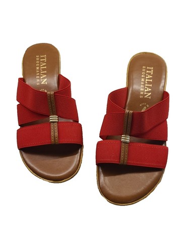Italian Shoemakers Women's DOREENA Wedge Sandal - Slip-On Thong Sandal With Comfortable Wedge