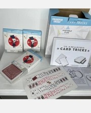2 Pack -Sharper Image 19 Amazing Card Tricks Deck of Cards  Instruction Booklet