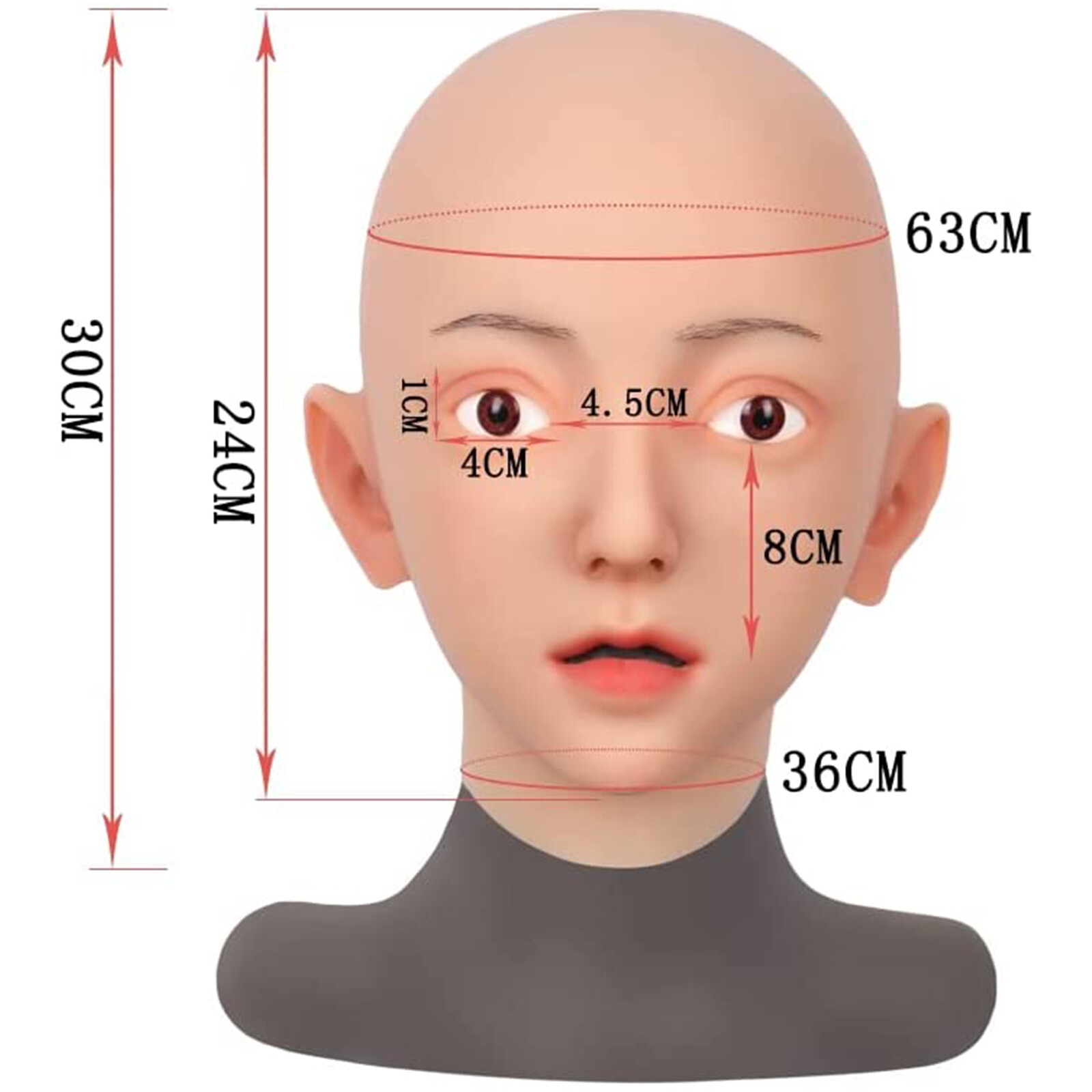 Silicone Mask Female Mask Disguise Prop For Crossdressing Halloween