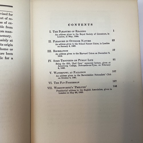 Viscount Grey FALLODON PAPERS 1926 Essays on Home Life Fishing - Picture 8 of 13