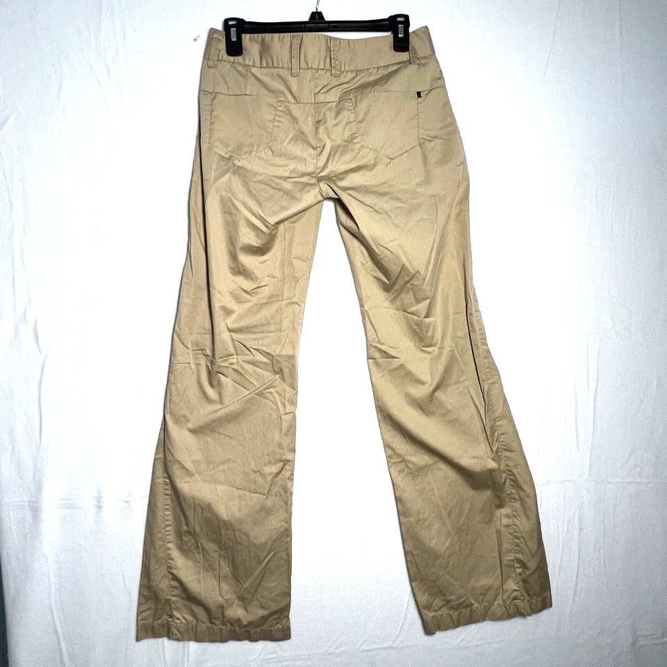 Pantalones de mezclilla Genetic para mujer 26 beige acampanados pantalones Burke pierna ancha academia oficina Foto 2 de 4