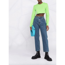 Jacquemus Le T-shirt Piccola Green Crop Top
