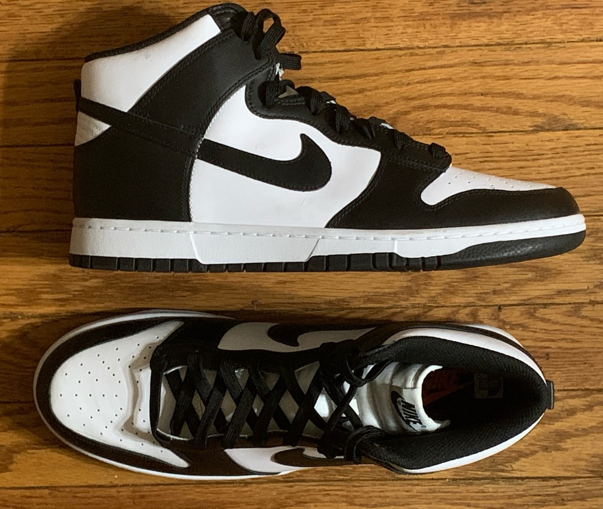 NIKE DUNK HIGH UP スニーカー　24cm 黒白panda s-l400.jpg