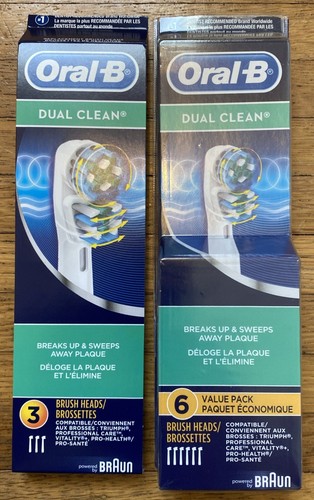 Oral-B Dual Clean Replacement Brush Heads Toothbrush Refills 7 Pack - Picture 1 of 4