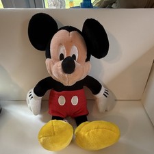 Disney Mickey Mouse Small Plush Stuffed Animal Red Shorts Yellow Shoes 6-14 in