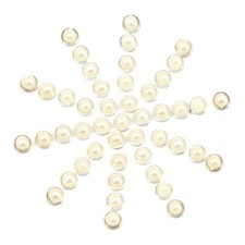 Self Adhesive Pearl Stickers with silver base 7 mm 50 pcs