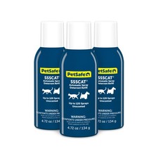 Pet Deterrent Motion Sensor Spray Pack of 3 Refill Cans PetSafe SSSCAT Automatic