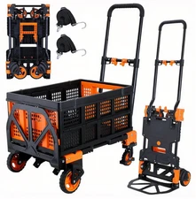 multi-functional Folding Hand Truck, Utility Dolly Platform Cart with a frame