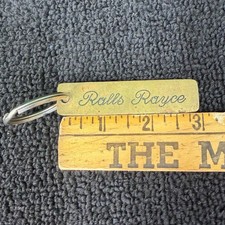 Vintage Rolls Royce Owner Solid Brass Keyring Keychain