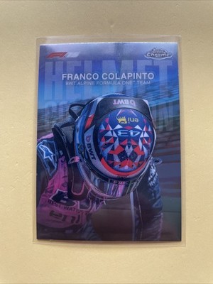 2025 Topps Chrome Formula 1 Franco Colapinto Helmet Collection Refractor