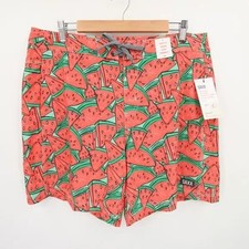 SAXX Betawave Swim Trunks Watermelon Print Red Green 2N1 Cooling Liner 36 NWT