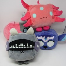 Pet Simulator X BIG Games 8" Plushies Lot of 4 Stuffed Animals Techno Cat Deluxe